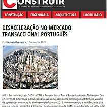 Desacelerao no mercado transaccional portugus